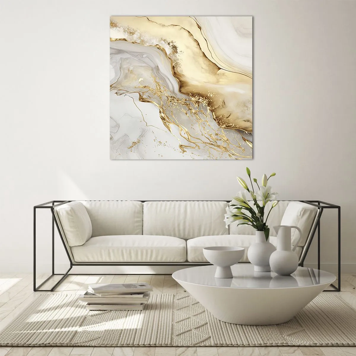 Impression sur verre - Image sur verre - Abstraction : beauté et bonté - 30x30 cm