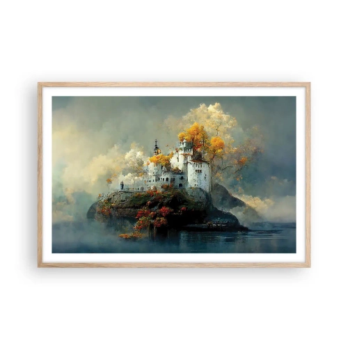 Affiche dans un chêne clair - Poster - Le début d'une histoire romantique - 91x61 cm