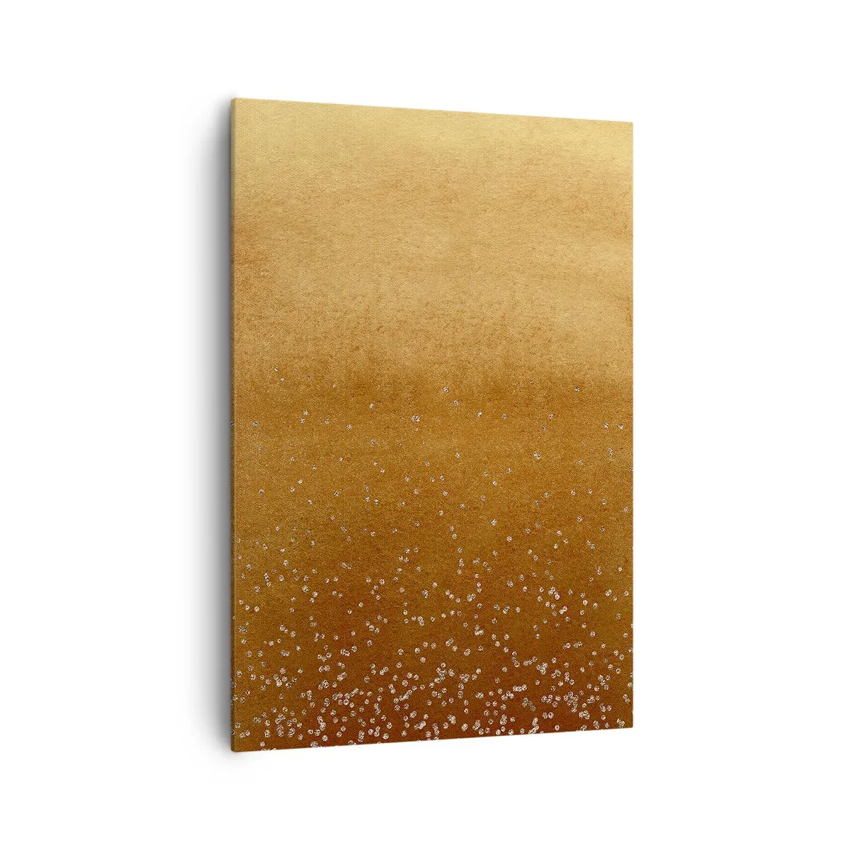 Impression sur toile - Image sur toile - Un dégradé doré avec des reflets et des embellissements subtils - 70x100cm - Origine du monde - Décoration murale moderne pour le salon et la chambre ARTTOR