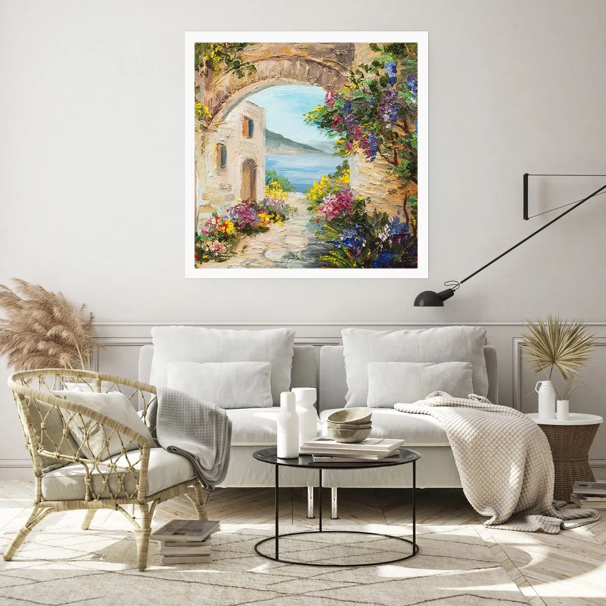 Affiche - Poster - Le charme d'une province côtière - 50x50 cm