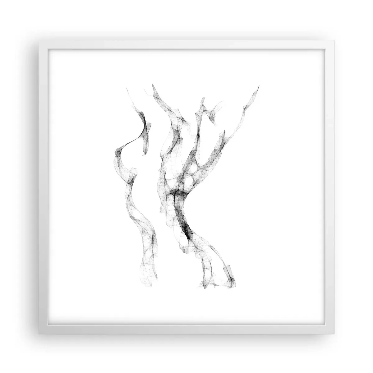 Affiche dans un cadre blanc - Poster - Belle et forte - 50x50 cm