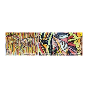 Échantillon de Papier Peint Autocollant Deluxe Sticker - Et donc toi aussi... - Abstraction, Côtes, Morceau - 100x30 cm