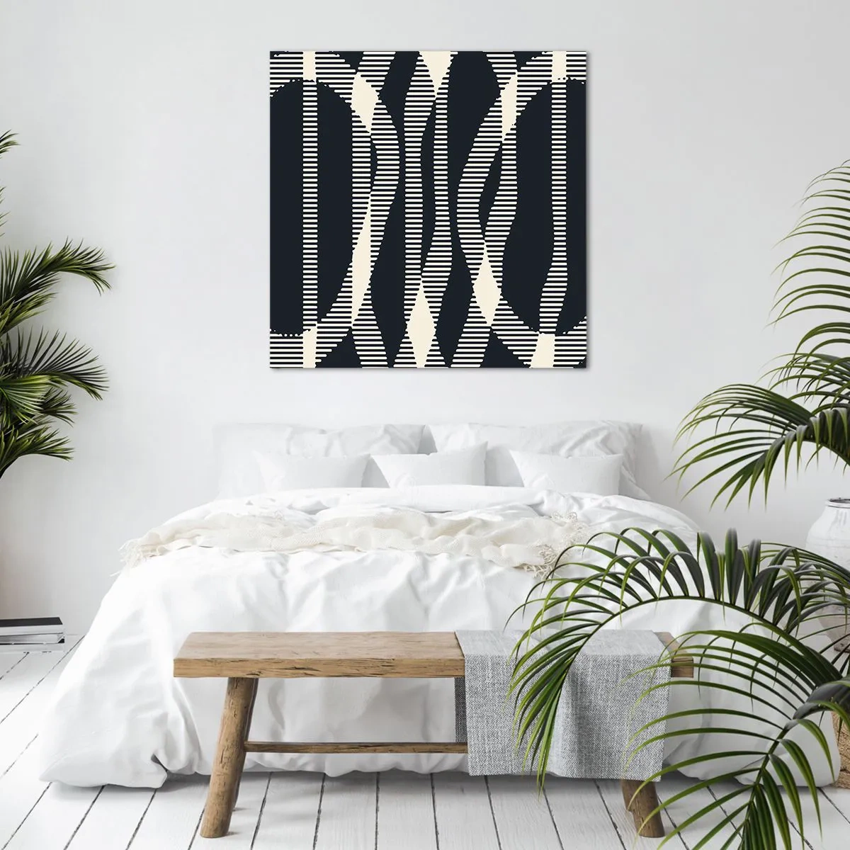 Impression sur toile - Image sur toile - Une tentative de briser l'obscurité - 50x50 cm