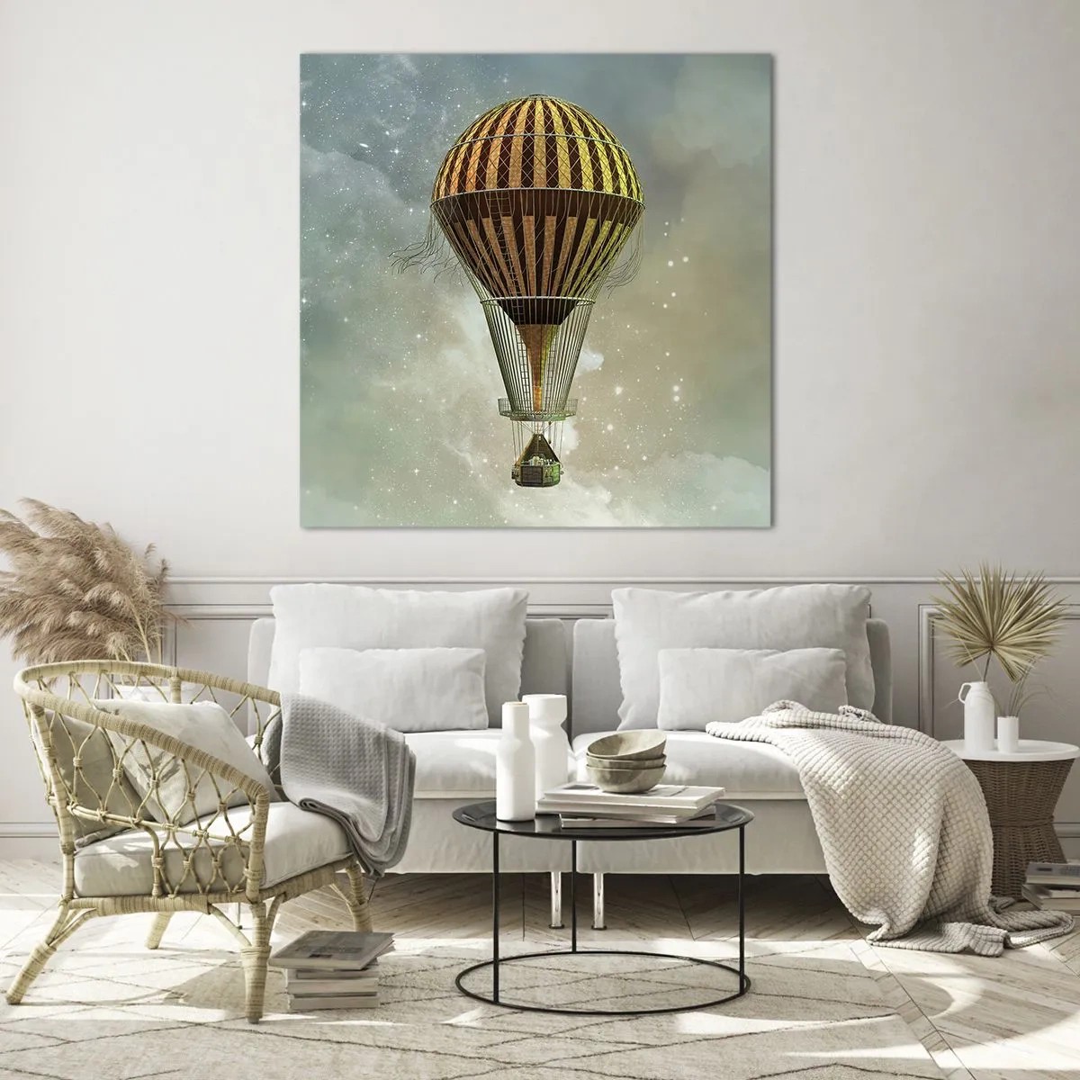 Impression sur verre - Image sur verre - Vols pionniers - 50x50 cm