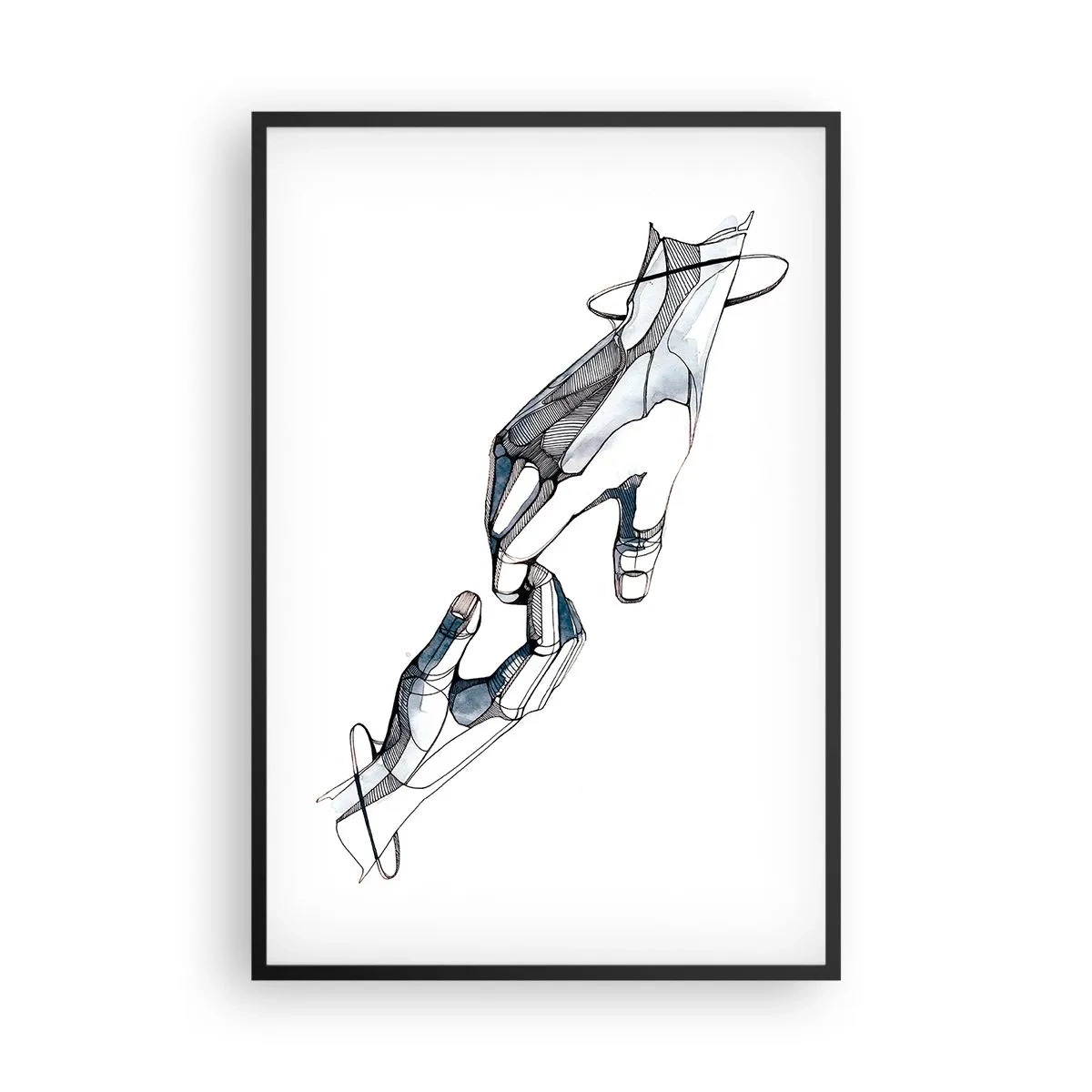 Affiche dans un cadre noir - Poster - Un bon geste - 61x91 cm