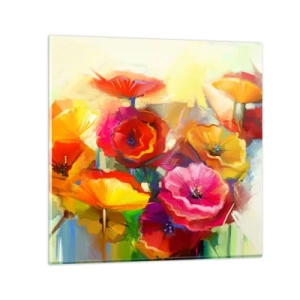 Impression sur verre - Image sur verre - Pas seulement rouge - 30x30 cm