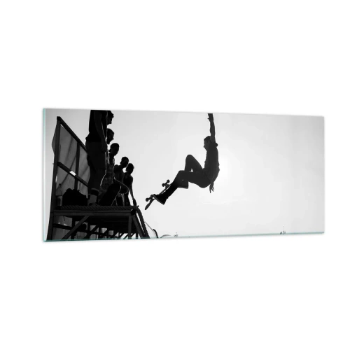 Impression sur verre - Image sur verre - Héros et spectateurs - 100x40 cm
