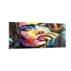 Impression sur verre - Image sur verre - Les rêves volent dans le ciel comme des oiseaux - 100x40 cm