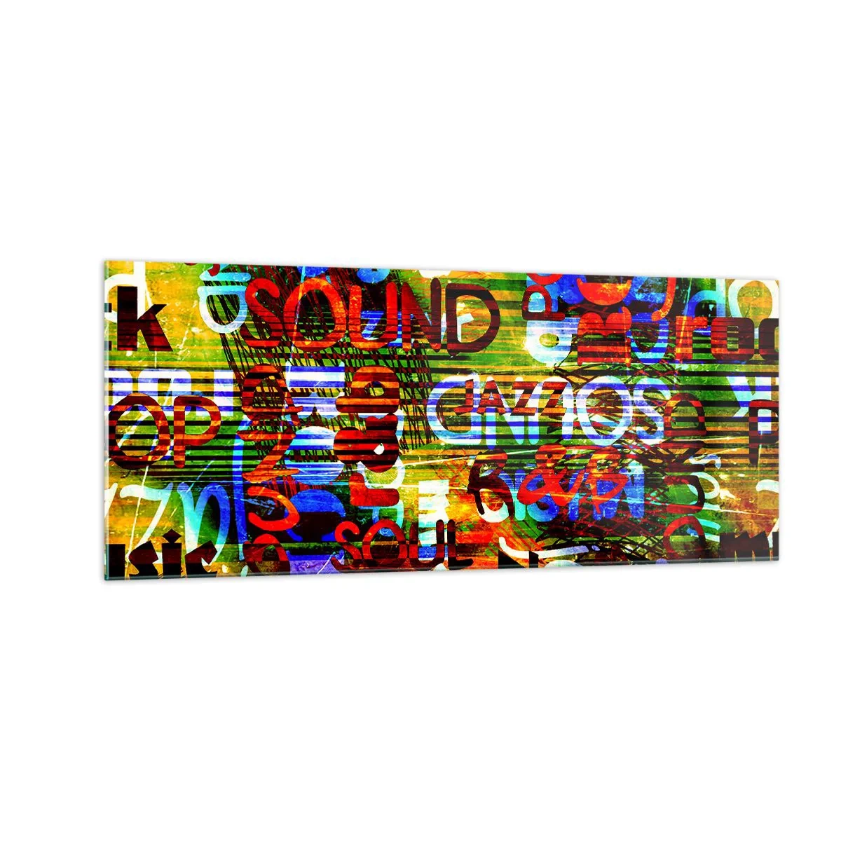 Impression sur verre - Image sur verre - Toutes les nuances du son - 100x40 cm