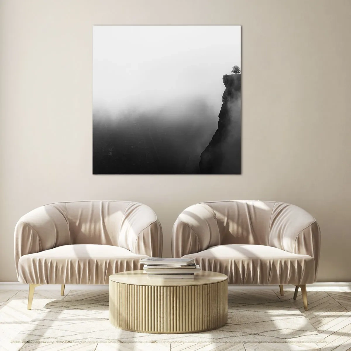 Impression sur verre - Image sur verre - Au bord du monde - 40x40 cm