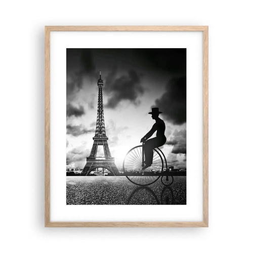 Affiche dans un chêne clair - Poster - Nostalgie de la Belle Epoque - 40x50 cm