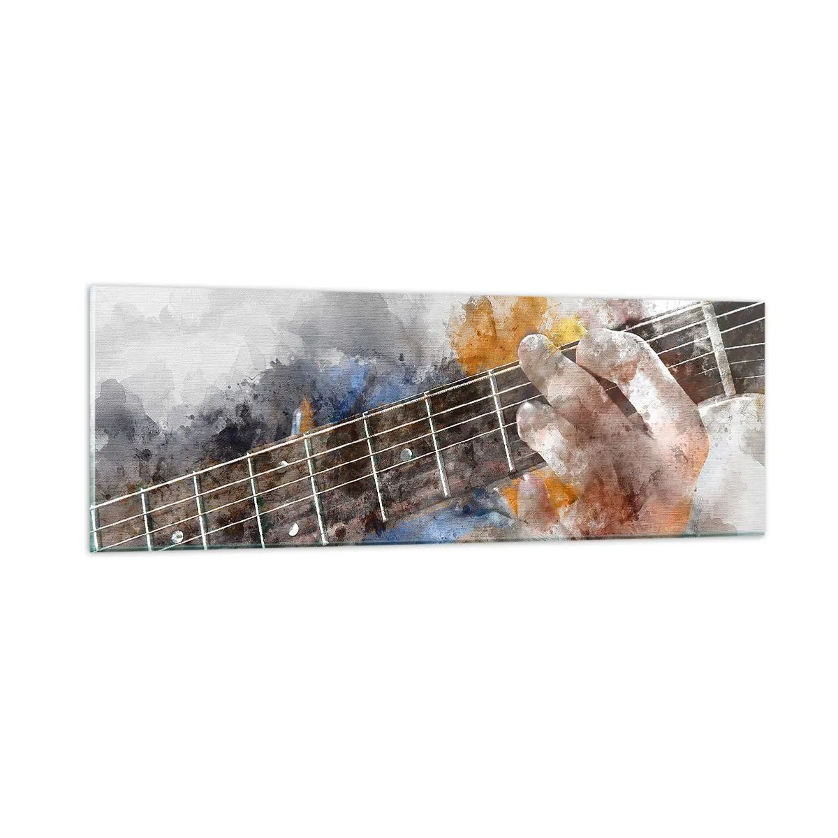 Impression sur verre - Image sur verre - La poésie entre les cordes - 90x30 cm