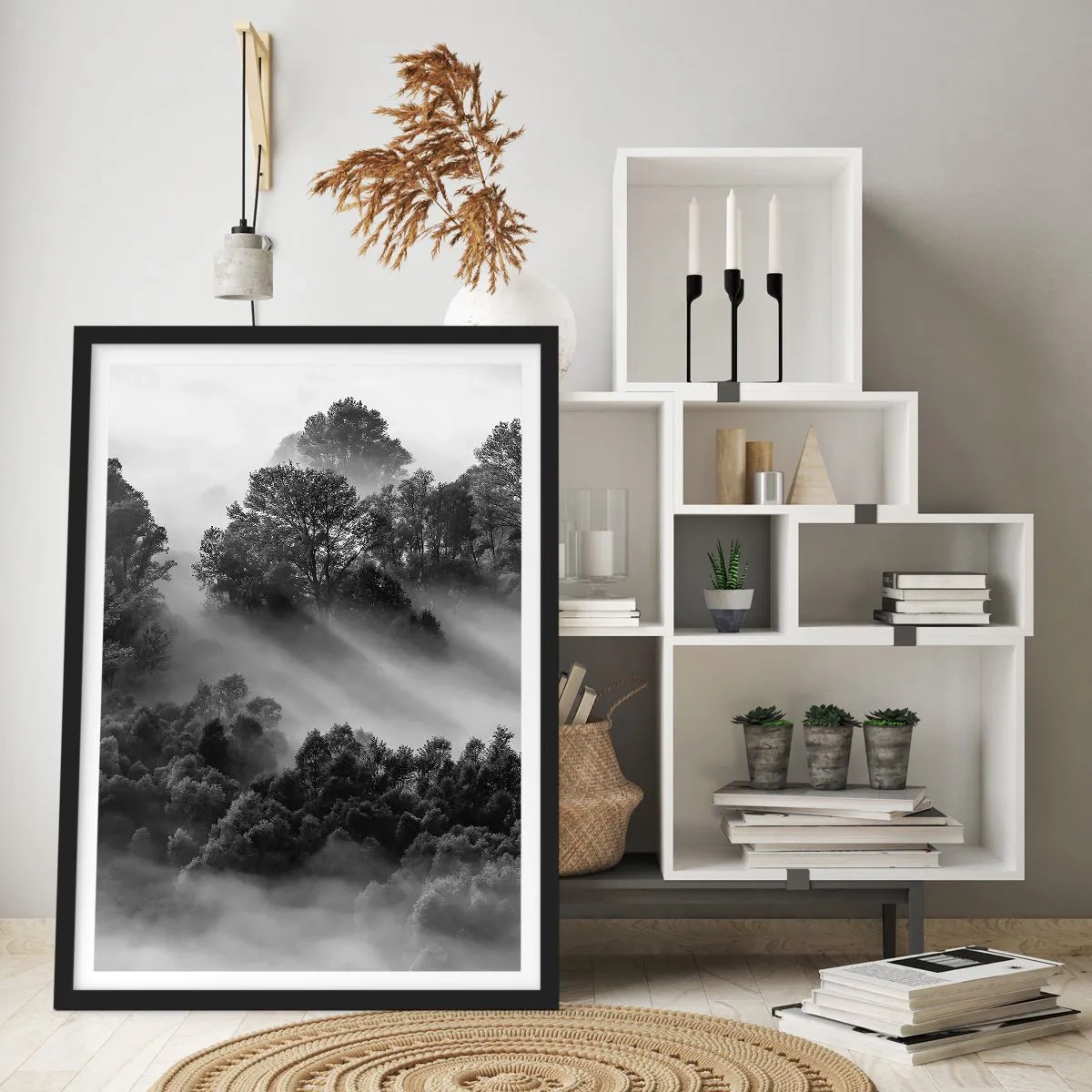 Affiche dans un cadre noir - Poster - Sortir de son sommeil - 30x40 cm