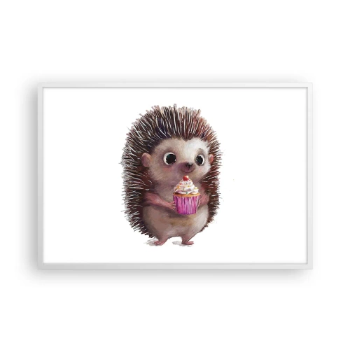 Affiche dans un cadre blanc - Poster - La fête c'est tous les jours - 91x61 cm