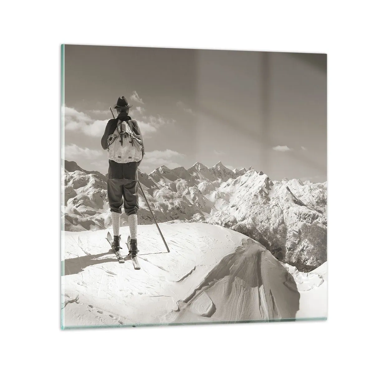 Impression sur verre - Image sur verre - Toutes les mêmes ces montagnes - 40x40 cm