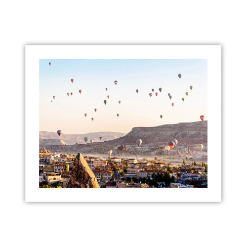 Affiche - Poster - Comme des navires dans le ciel - 50x40 cm