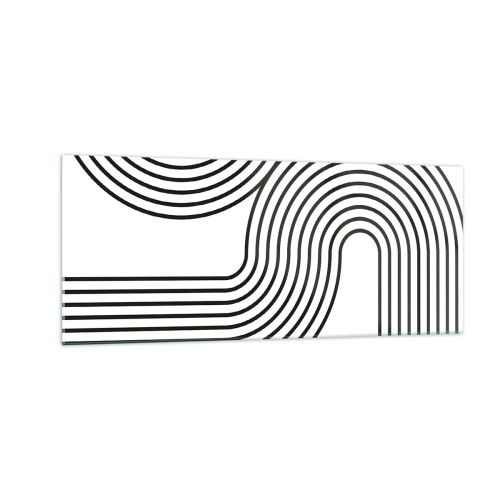 Impression sur verre - Image sur verre - En plein virage - 100x40 cm