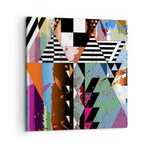 Impression sur toile - Image sur toile - Géométrique et organique - 50x50 cm