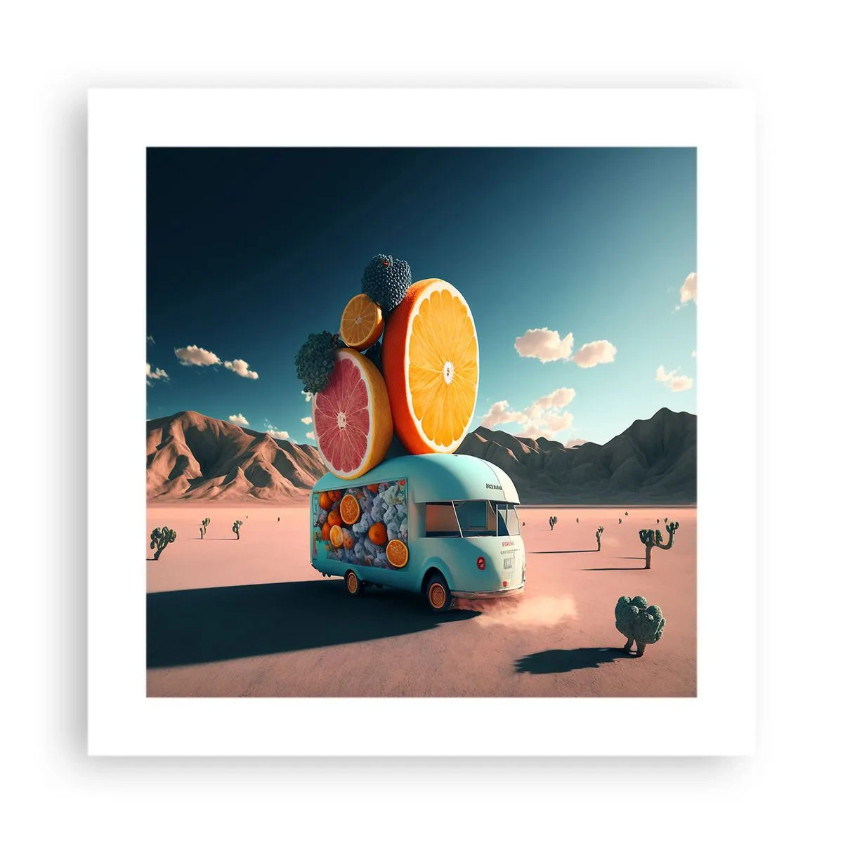 Affiche - Poster - Le goût des vacances - 40x40 cm