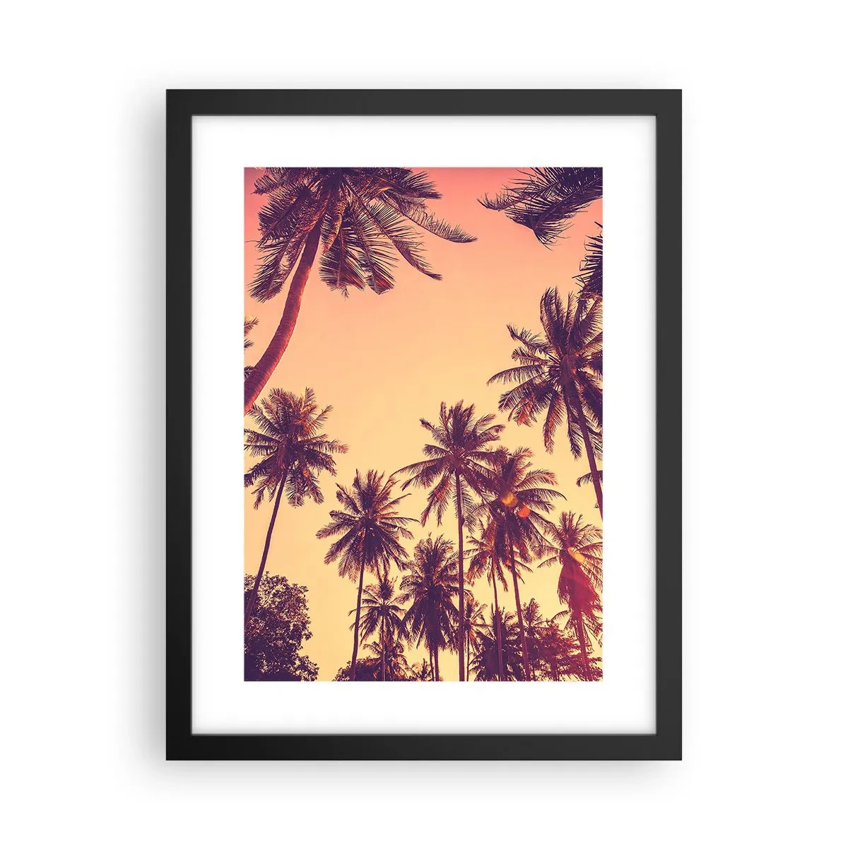 Affiche dans un cadre noir - Poster - Variation tropicale - 30x40 cm