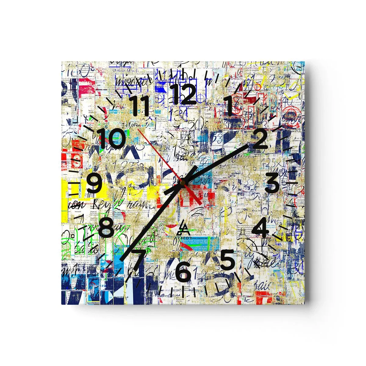 Horloge murale - Pendule murale - Ca fait juste plaisir aux yeux - 40x40 cm