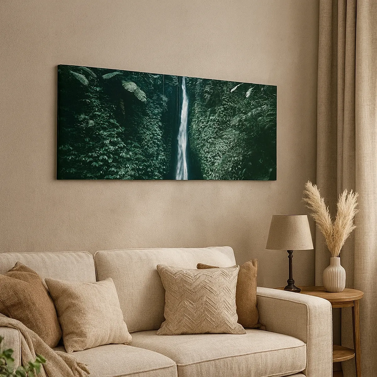 Impression sur toile - Image sur toile - Fontaine tropicale - 30x30 cm