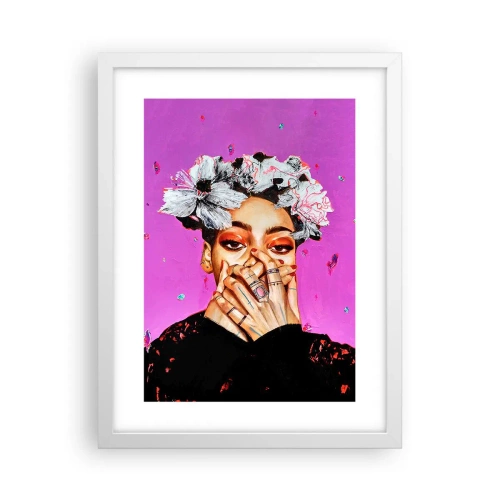 Affiche dans un cadre blanc - Poster - Un peu fou - 30x40 cm