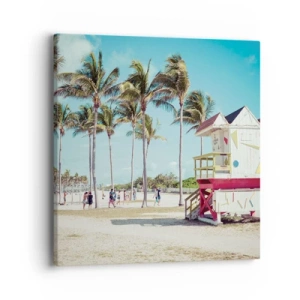 Impression sur toile - Image sur toile - Une belle journée devant toi - 40x40 cm