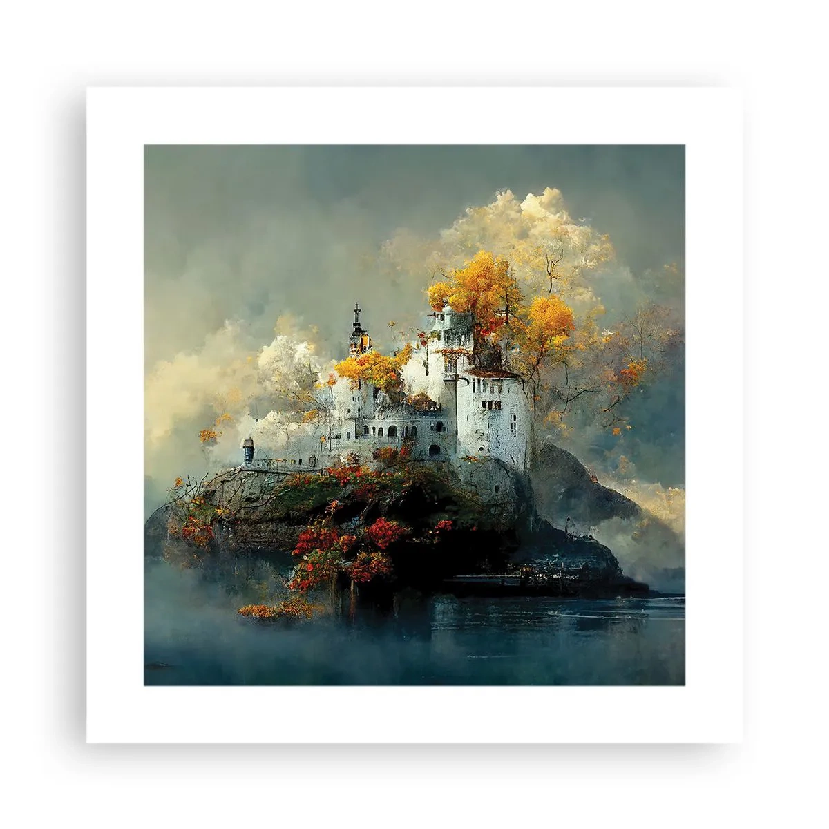 Affiche - Poster - Le début d'une histoire romantique - 40x40 cm