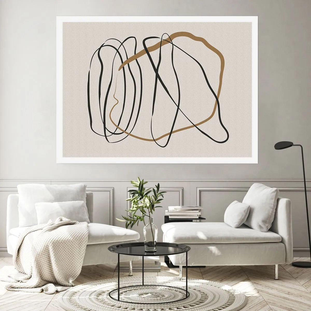 Affiche - Poster - Composition – danse en boucle - 40x30 cm