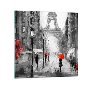 Impression sur verre - Image sur verre - Tous les chemins mènent à elle - 30x30 cm