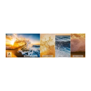 Échantillon de Papier Peint Premium Sand - S'amuser dans le sable - Vague, Mer, Eau - 100x30 cm