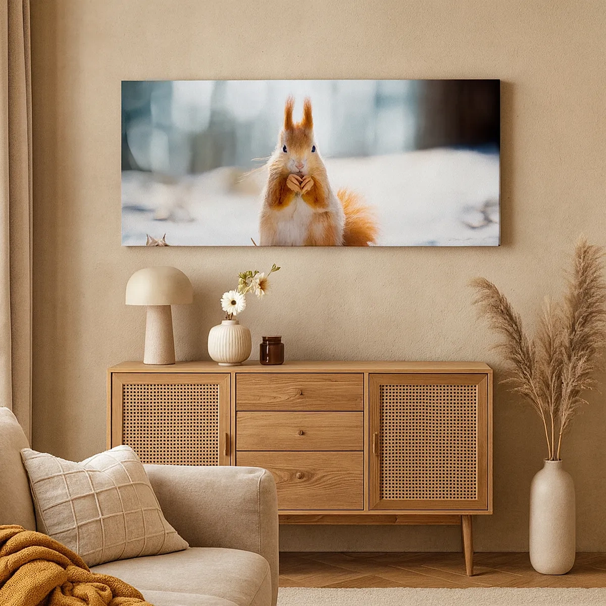 Impression sur toile - Image sur toile - Qu'est ce que tu regardes comme ça? - 30x30 cm