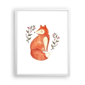 Affiche dans un cadre blanc - Poster - Petit rouquin - 40x50 cm