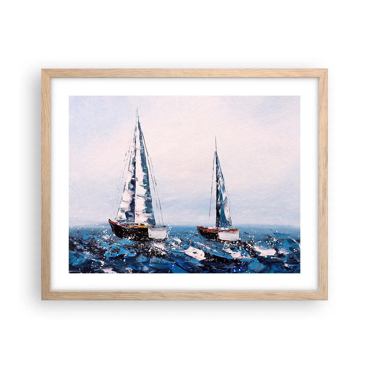 Affiche dans un chêne clair - Poster - Confrérie du vent - 50x40 cm