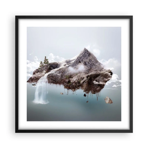 Affiche dans un cadre noir - Poster - L'oeil du surréaliste - 50x50 cm