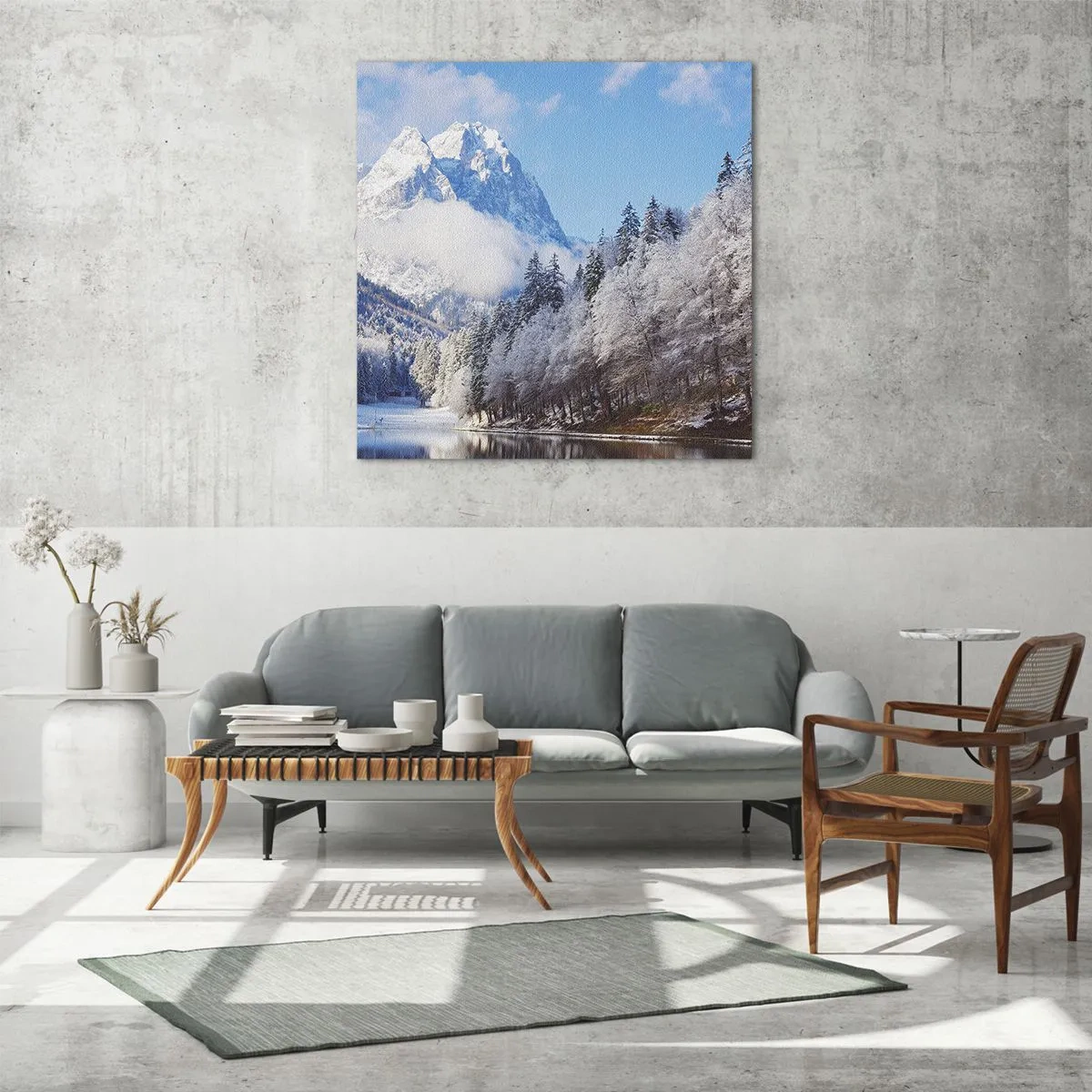 Impression sur verre - Image sur verre - Protecteur de la neige - 40x40 cm