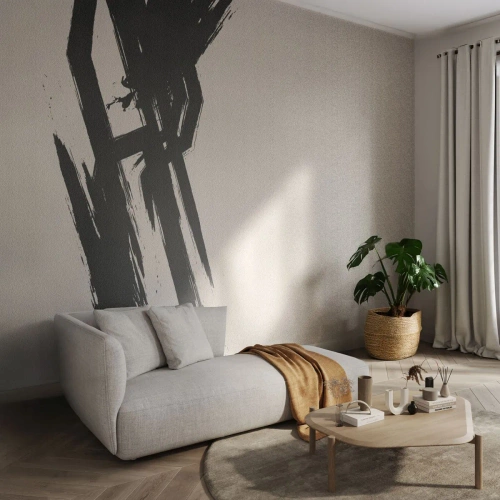 Papier Peint Photo Premium Canvas - Ruée imparable - Minimalisme, Vide, Morceau - 400x280 cm