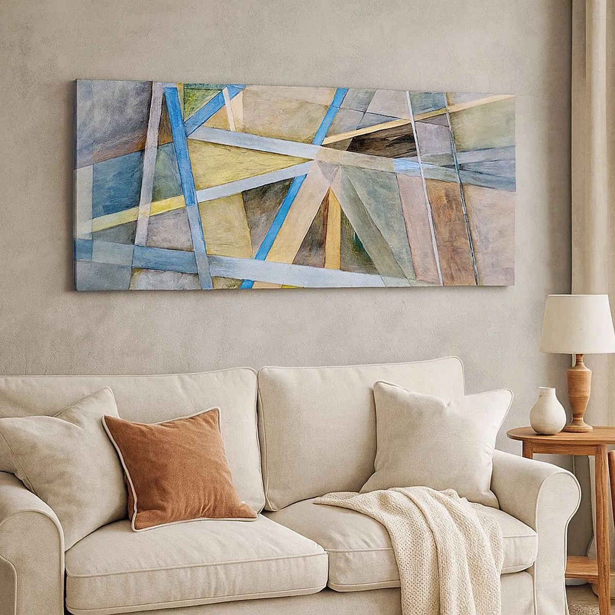 Impression sur toile - Image sur toile - Tout droit ou en diagonale ? - 100x40 cm