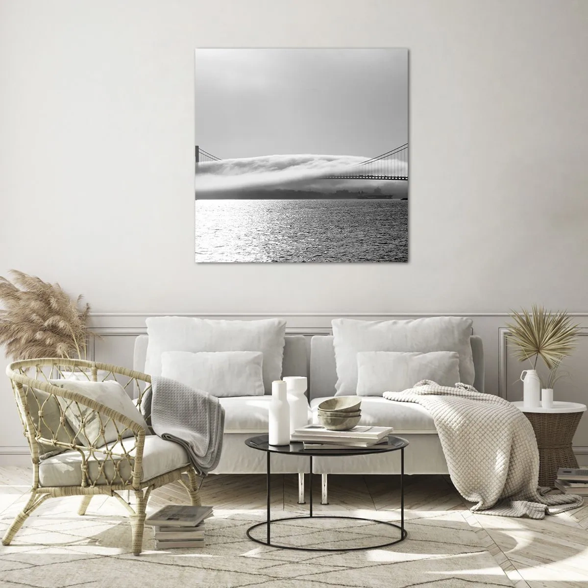 Impression sur verre - Image sur verre - Naviguez à travers les Portes des Étoiles - 60x60 cm