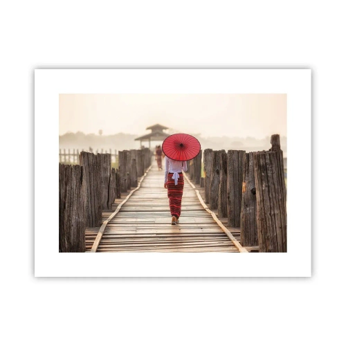 Affiche - Poster - Sur le vieux pont - 40x30 cm