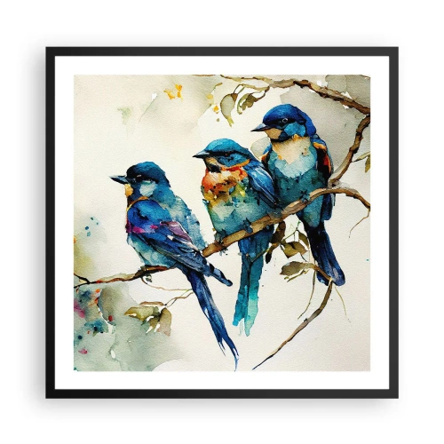 Affiche dans un cadre noir - Poster - A-t-il été offensé ? - 60x60 cm