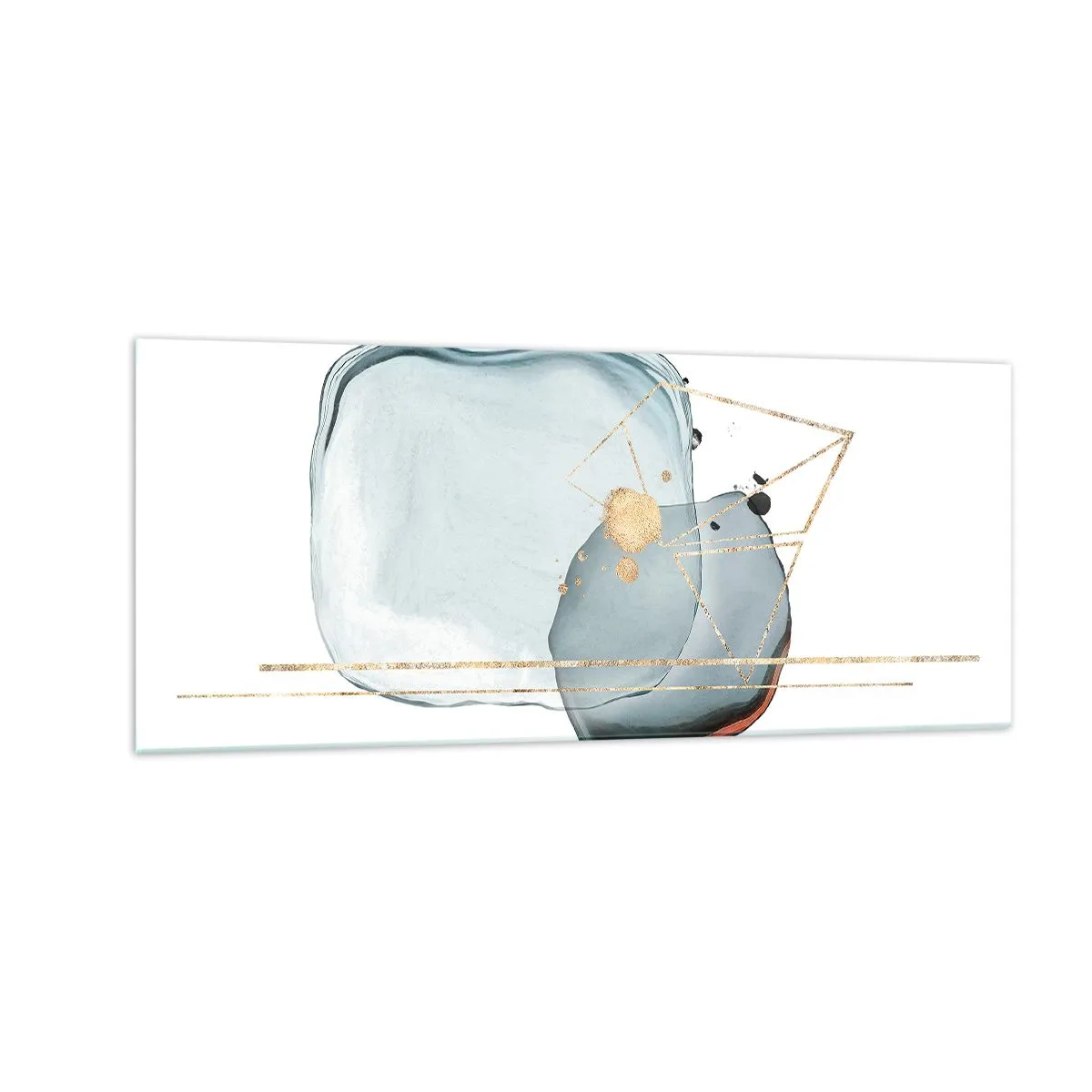 Impression sur verre - Image sur verre - Etude des gouttes - 100x40 cm
