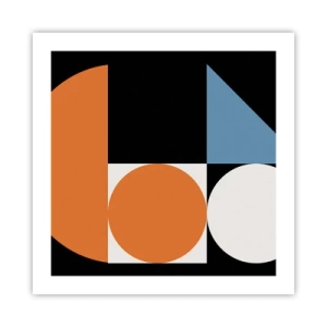 Affiche - Poster - Rangement de figures - 50x50 cm