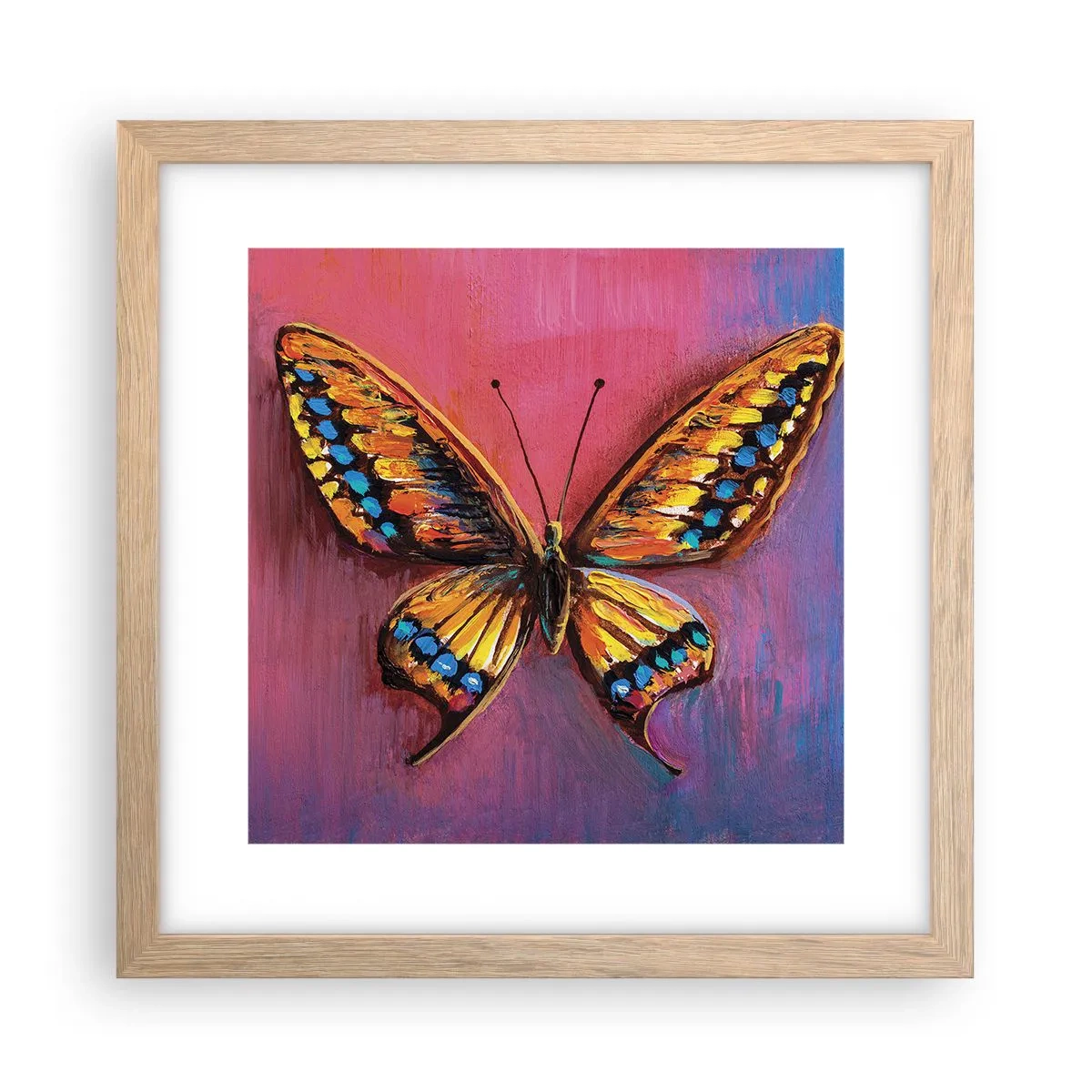 Affiche dans un chêne clair - Poster - Un joyau de la nature - 30x30 cm