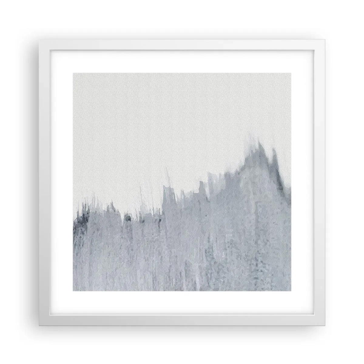 Affiche dans un cadre blanc - Poster - Une esquisse mystérieuse - 40x40 cm