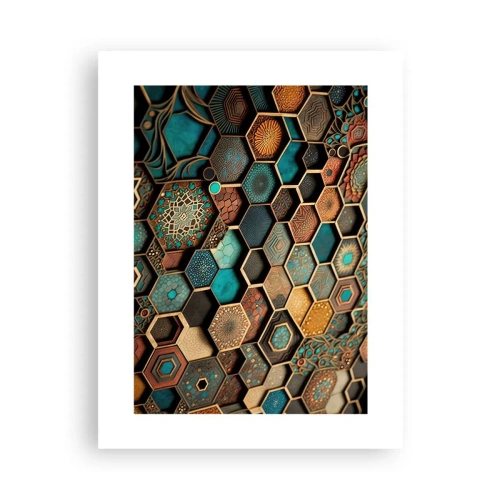 Affiche - Poster - Ornements arabes – variation - 30x40 cm