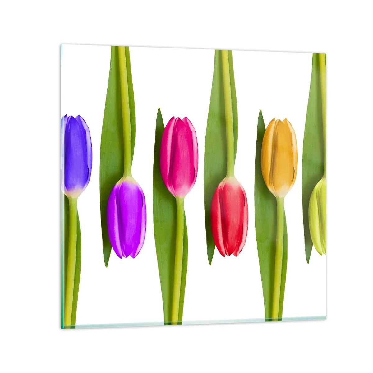 Impression sur verre - Image sur verre - Composition arc-en-ciel - 70x70 cm