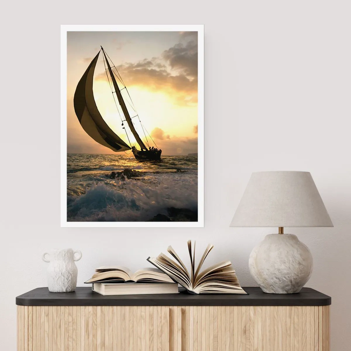 Affiche - Poster - Avec le vent et contre le vent - 40x50 cm