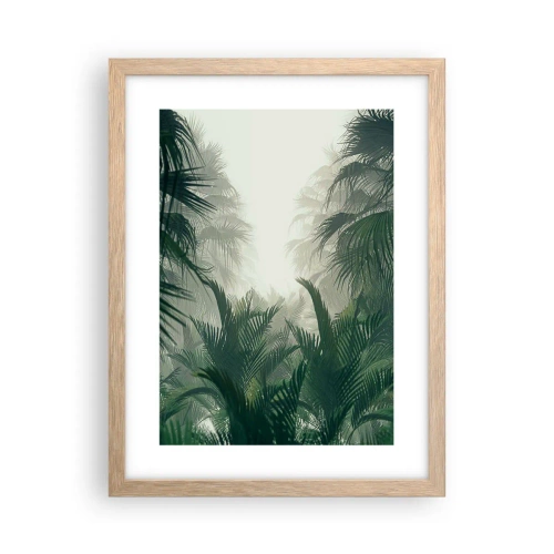 Affiche dans un chêne clair - Poster - Secret tropical - 30x40 cm